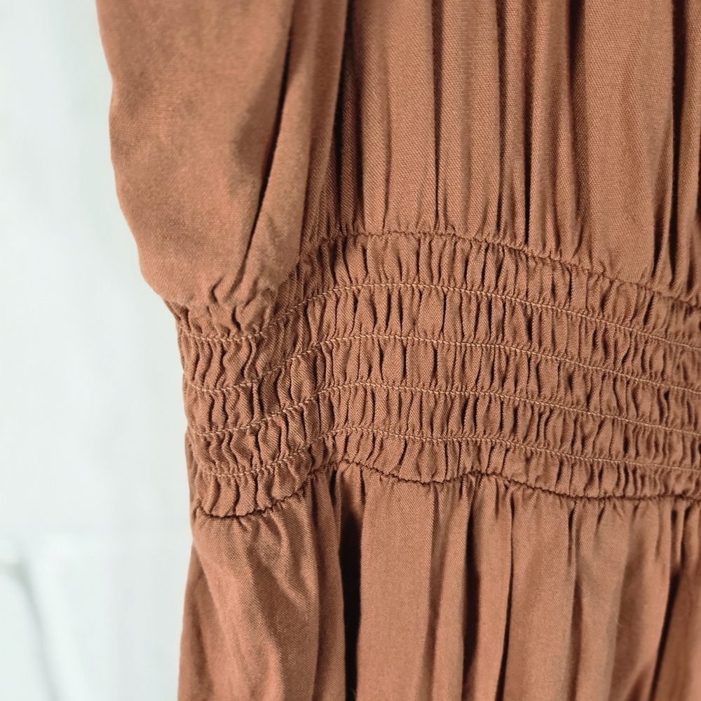Old Navy Waist Defined Ruffled Off Shoulder Smocked Maxi Dress - Picture 11 of 11